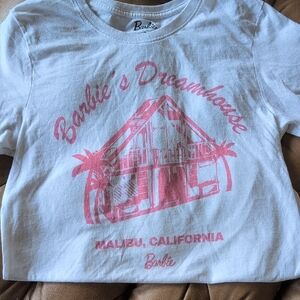 Barbie White and Pink Short Sleeve Tee